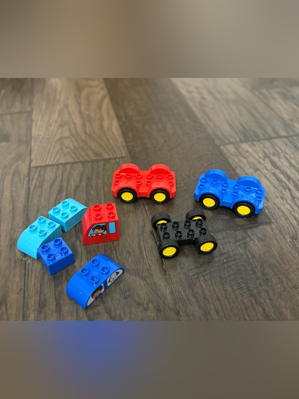 LEGO Mini Vehicle Building Set - Red, Blue, Black, Light Blue, Yellow